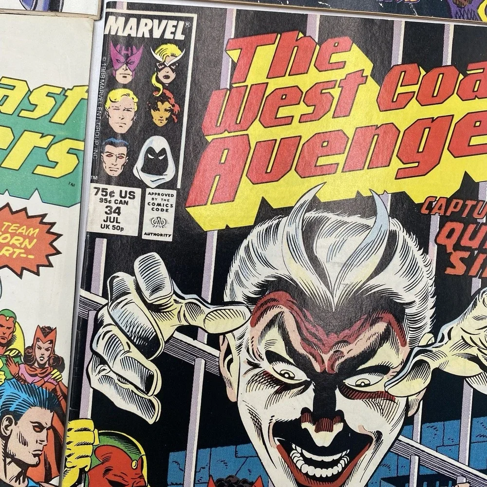 The West Coast‎ Avengers Comic Book Collection Lot 10 Issues Marvel SEE ALL PICS